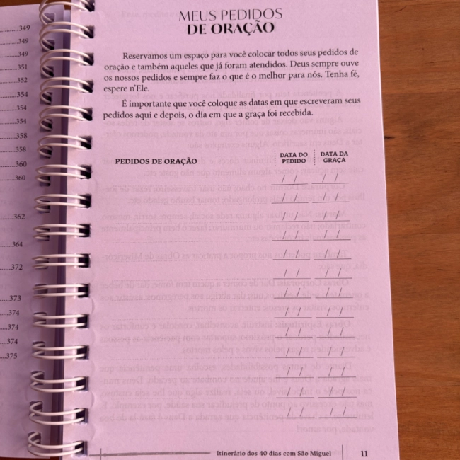 Livro Itinerário dos 40 Dias com São Miguel Arcanjo