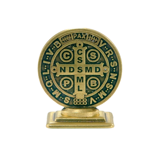 Medalha de São Bento - Autocolante Ouro Velho