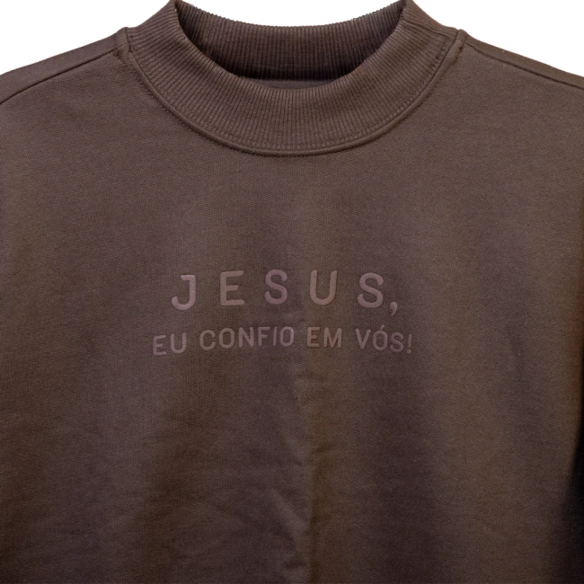 Moletom Comfort Feminino Jesus, Eu Confio em Vós Moletom Comfort Feminino Jesus, Eu Confio em Vós
