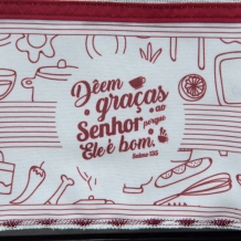 Pano de Prato Dêem Graças ao Senhor