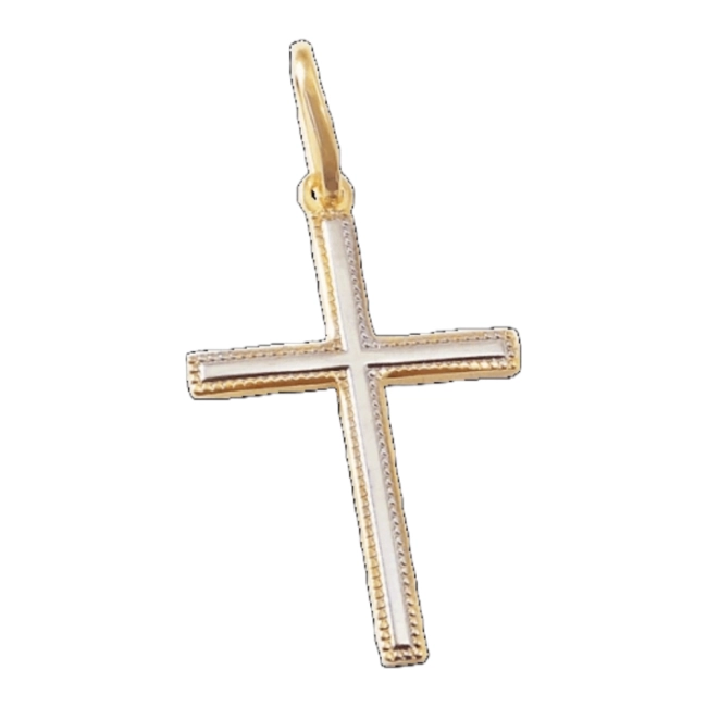 Pingente Cruz Bordas Reticuladas Pingente Cruz Bordas Reticuladas