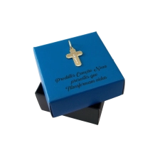 Pingente Cruz Lisa com Cristo 20 mm Pingente Cruz Lisa com Cristo 20 mm