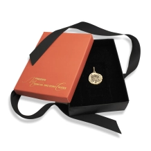 Pingente Medalha das Duas Cruzes Ouro 18K - 12 mm Pingente Medalha das Duas Cruzes Ouro 18K - 12 mm