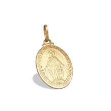 Pingente Medalha Milagrosa Nossa Senhora das Graças Ouro 18k 30mm Pingente Medalha Milagrosa Nossa Senhora das Graças Ouro 18k 30mm