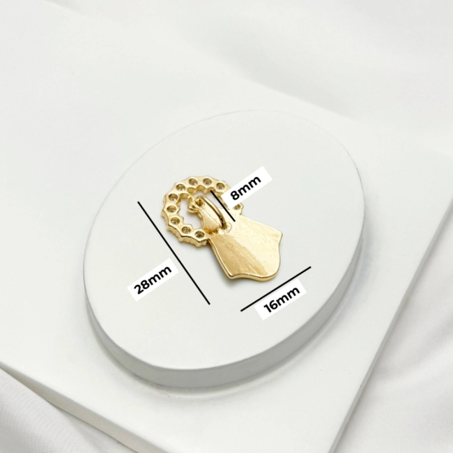 Pingente Nossa Senhora Aparecida Silhueta com Zircônia  - Semijoia Pingente Nossa Senhora Aparecida Silhueta com Zircônia  - Semijoia