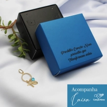 Pingente Nossa Senhora das Graças, Cruz e Ponto de Luz Pingente Nossa Senhora das Graças, Cruz e Ponto de Luz