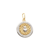 Pingente Pai Nosso com Sagrado Coração de Jesus Pingente Pai Nosso com Sagrado Coração de Jesus