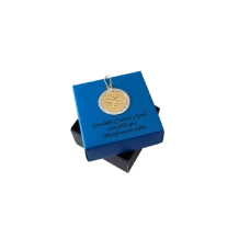 Pingente Redondo Com Espírito Santo Borda com Oração Pingente Redondo Com Espírito Santo Borda com Oração