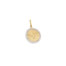 Pingente Redondo Com Espírito Santo Borda com Oração Pingente Redondo Com Espírito Santo Borda com Oração