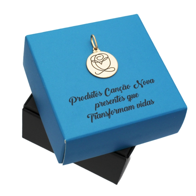 Pingente Rosa de Nossa Senhora - Semi Joia Pingente Rosa de Nossa Senhora - Semi Joia