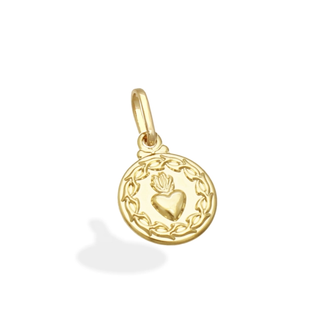 Pingente Sagrado Coração de Jesus - Semijoia