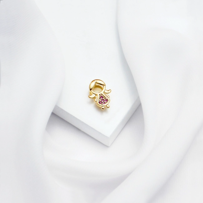 Pingente Zircônia Menina - Semijoia