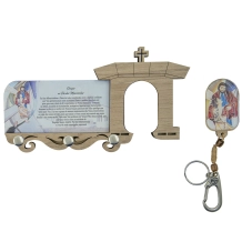 Porta-Chaves com Chaveiro Pai das Misericórdias Porta-Chaves com Chaveiro Pai das Misericórdias