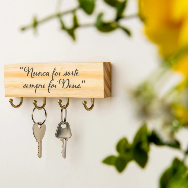 Porta Chaves Nunca Foi Sorte, Sempre Foi Deus