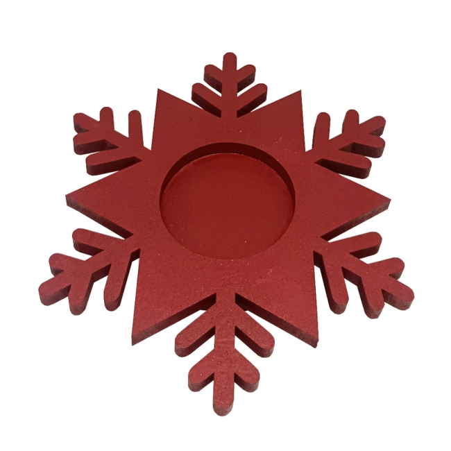 Porta Vela de Natal - Vermelho Porta Vela de Natal - Vermelho