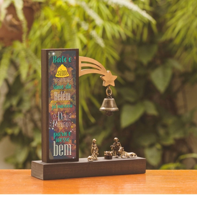 Presépio Adorno de Mesa Rústico Presépio Adorno de Mesa Rústico