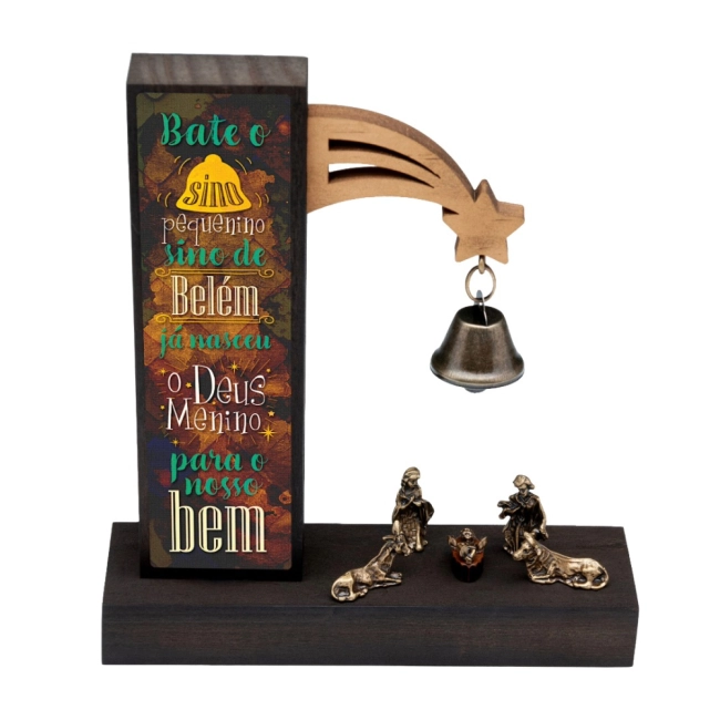 Presépio Adorno de Mesa Rústico Presépio Adorno de Mesa Rústico