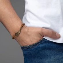 Pulseira Asa de Anjo - Madeira Pulseira Asa de Anjo - Madeira