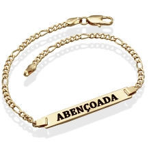 Pulseira Chapa Abençoada Pulseira Chapa Abençoada