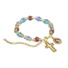 Pulseira com Medalha Jesus Misericordioso e Cruz Pulseira com Medalha Jesus Misericordioso e Cruz