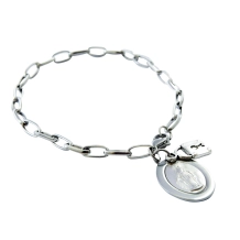 Pulseira Consagração Nossa Senhora das Graças com Cadeado Pulseira Consagração Nossa Senhora das Graças com Cadeado