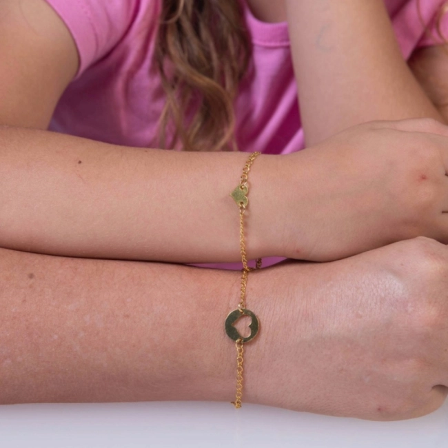 Pulseira Coração Mãe Pulseira Coração Mãe