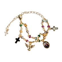Pulseira Cristais Coloridos Sagrada Família Pulseira Cristais Coloridos Sagrada Família