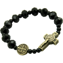 Pulseira Cristal Cruz e São Bento