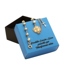 Pulseira Dezena Medalha das Duas Cruzes - Semijoia Pulseira Dezena Medalha das Duas Cruzes - Semijoia