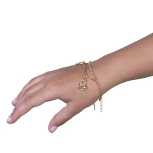 Pulseira Dupla Infantil Anjinho da Guarda