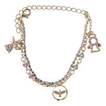 Pulseira Dupla Infantil Anjinho da Guarda