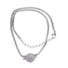 Pulseira Dupla Inox São Bento Pulseira Dupla Inox São Bento