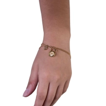 Pulseira Espírito Santo Dourada Pulseira Espírito Santo Dourada