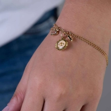 Pulseira Espírito Santo Dourada Pulseira Espírito Santo Dourada