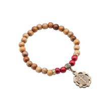 Pulseira Feminina Madeira Santa Teresinha Pulseira Feminina Madeira Santa Teresinha