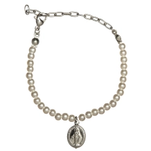 Pulseira Infantil Pérolas Nossa Senhora das Graças