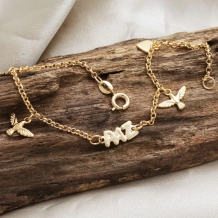 Pulseira Infantil Paz - Semijoia Pulseira Infantil Paz - Semijoia