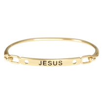 Pulseira Jesus Dourada Pulseira Jesus Dourada