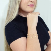 Pulseira Nossa Senhora Aparecida - Dourada Pulseira Nossa Senhora Aparecida - Dourada