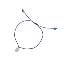 Pulseira Nossa Senhora das Graças Fio Minimalista Regulável  - Azul Pulseira Nossa Senhora das Graças Fio Minimalista Regulável  - Azul