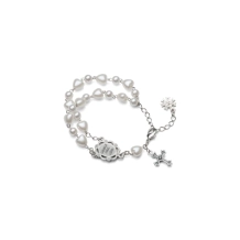 Pulseira Pérolas de Coração Nossa Senhora Aparecida Pulseira Pérolas de Coração Nossa Senhora Aparecida