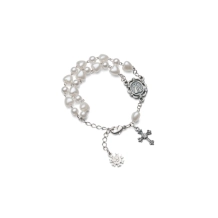 Pulseira Pérolas de Coração Nossa Senhora Aparecida Pulseira Pérolas de Coração Nossa Senhora Aparecida