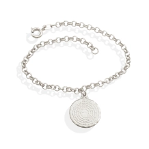 Pulseira Prata com Pai Nosso com 18 cm Pulseira Prata com Pai Nosso com 18 cm