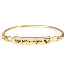 Pulseira Seja Forte e Corajosa Pulseira Seja Forte e Corajosa