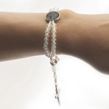 Pulseira Terço Cristal São Bento