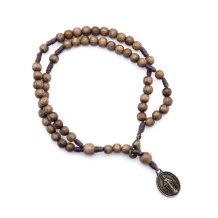 Pulseira Terço Madeira Nossa Senhora das Graças Pulseira Terço Madeira Nossa Senhora das Graças