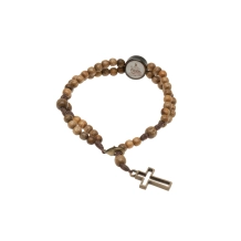 Pulseira Terço Marrom Pai das Misericórdias Pulseira Terço Marrom Pai das Misericórdias