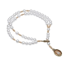 Pulseira Terço Pérola Nossa Senhora de Fátima