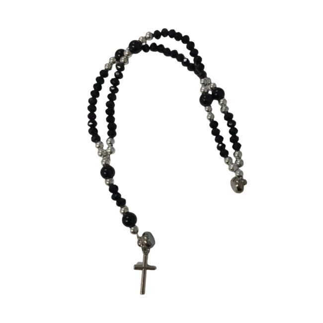 Pulseira Terço Imã Cruz Pulseira Terço Imã Cruz