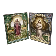 Quadrinho de Mesa Nossa Senhora das Lágrimas e Jesus Manietado Quadrinho de Mesa Nossa Senhora das Lágrimas e Jesus Manietado